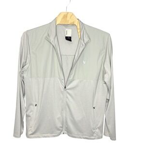 Vuori Mens Performance Full‎ Zip Jacket Light Grey XXL V265 Sunday Element Track